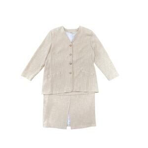 Amis Finland Womens 80s Scandinavian Outfit Top - 22" PTPx30" Long Skirt 36"x28"